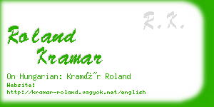 roland kramar business card